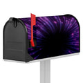 Purple Hyperspace Print Mailbox Cover