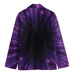 Purple Hyperspace Print Men's Blazer