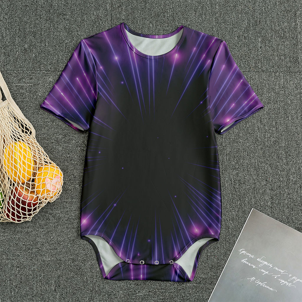 Purple Hyperspace Print Men's Bodysuit