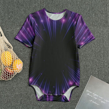 Purple Hyperspace Print Men's Bodysuit