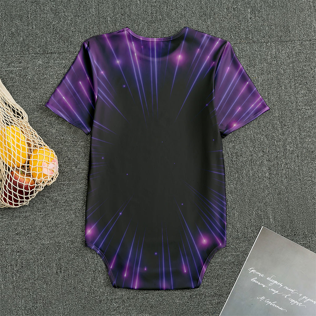 Purple Hyperspace Print Men's Bodysuit