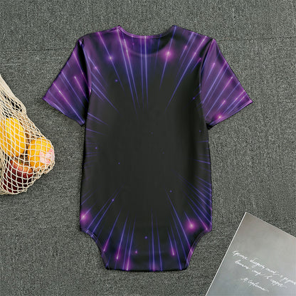 Purple Hyperspace Print Men's Bodysuit
