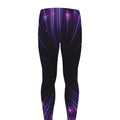 Purple Hyperspace Print Men's Leggings