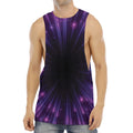 Purple Hyperspace Print Men's Muscle Tank Top