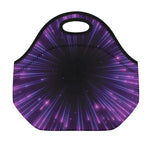 Purple Hyperspace Print Neoprene Lunch Bag