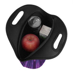 Purple Hyperspace Print Neoprene Lunch Bag