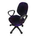 Purple Hyperspace Print Office Chair Cover