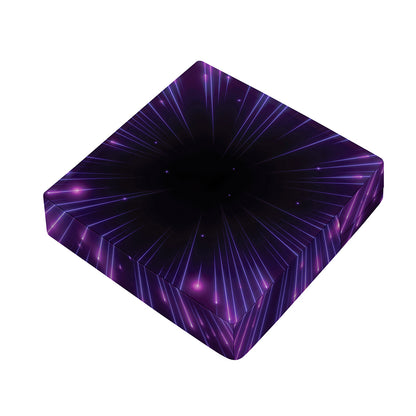 Purple Hyperspace Print Outdoor Seat Cushion Cover