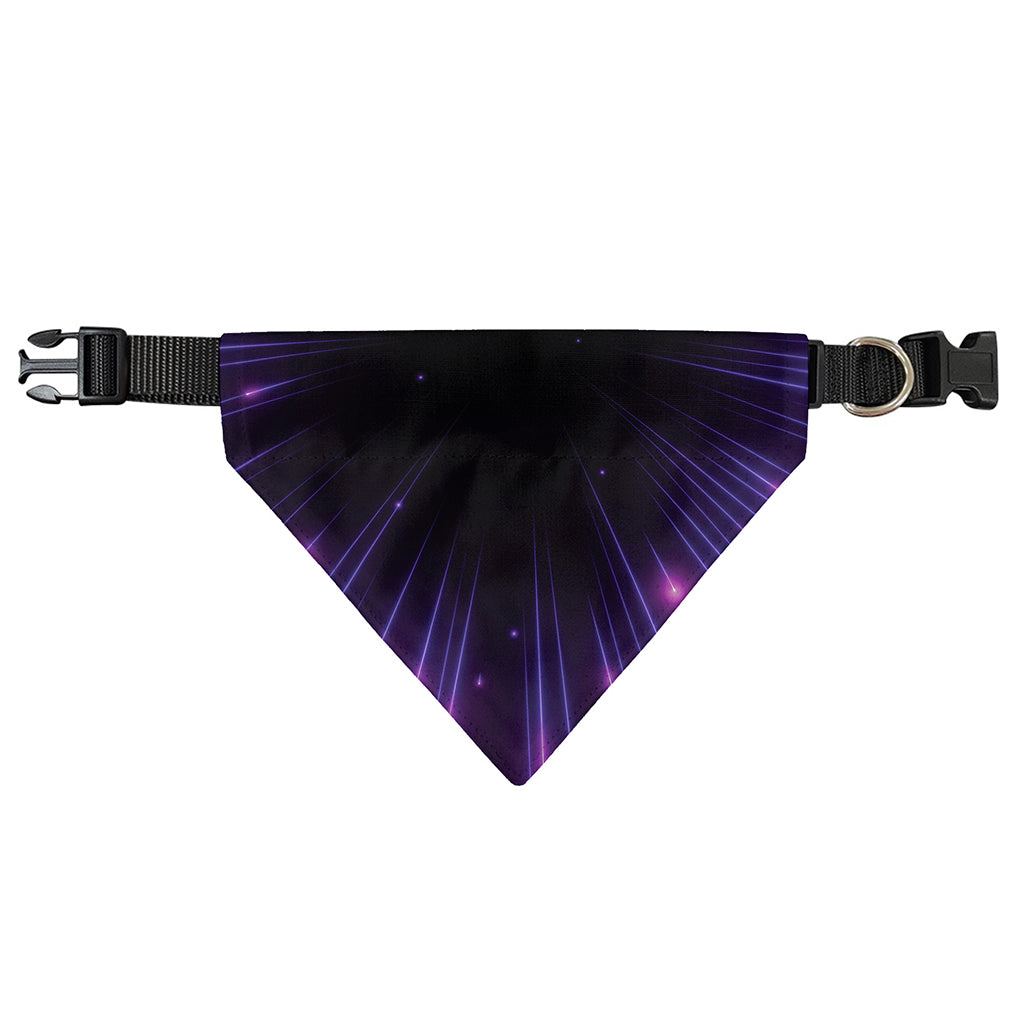 Purple Hyperspace Print Over The Collar Dog Bandana