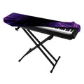 Purple Hyperspace Print Piano Keyboard Cover
