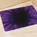 Purple Hyperspace Print Polyester Doormat