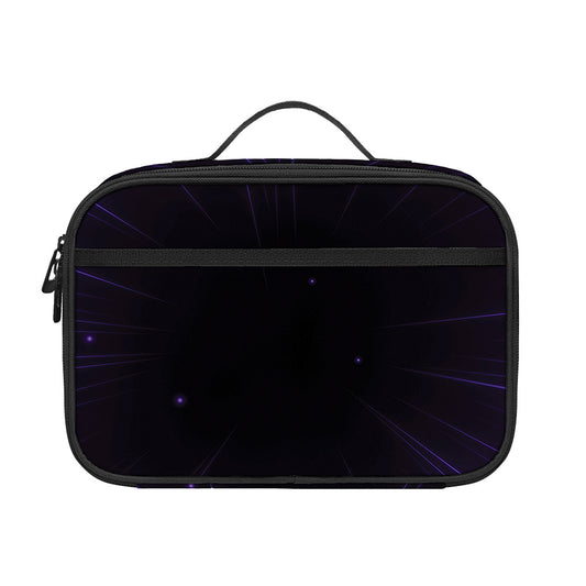 Purple Hyperspace Print Portable Lunch Bag