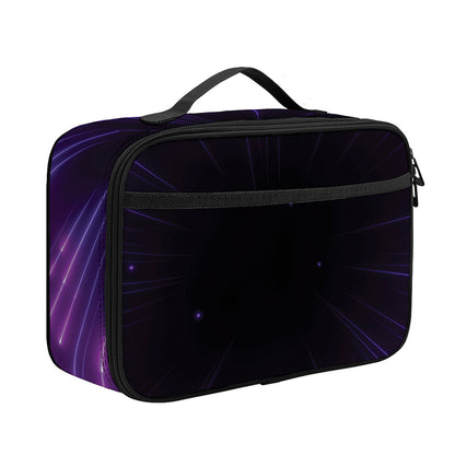 Purple Hyperspace Print Portable Lunch Bag