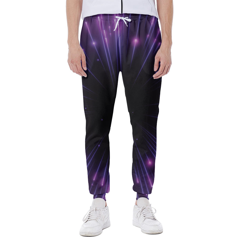 Purple Hyperspace Print Scuba Joggers