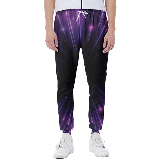 Purple Hyperspace Print Scuba Joggers