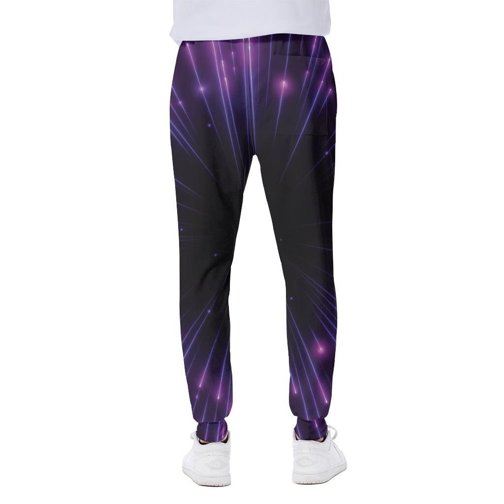 Purple Hyperspace Print Scuba Joggers
