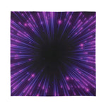 Purple Hyperspace Print Silk Bandana