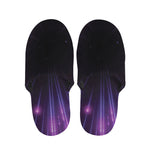 Purple Hyperspace Print Slippers