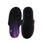 Purple Hyperspace Print Slippers