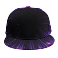 Purple Hyperspace Print Snapback Cap