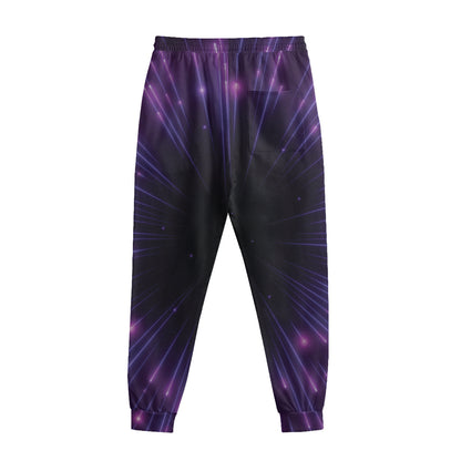 Purple Hyperspace Print Sweatpants
