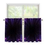 Purple Hyperspace Print Tier Curtains