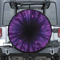 Purple Hyperspace Print Tire Cover