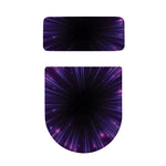 Purple Hyperspace Print Toilet Lid And Tank Cover Set