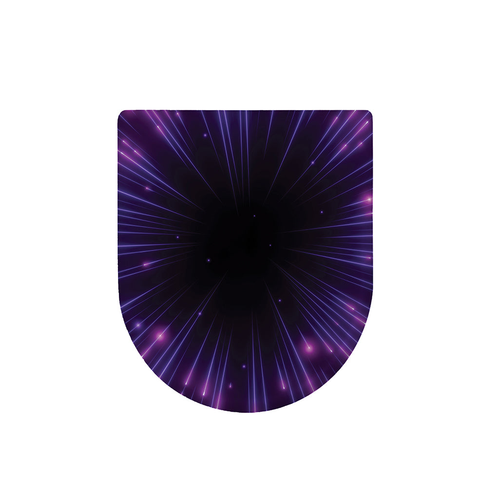 Purple Hyperspace Print Toilet Lid Cover
