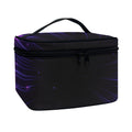 Purple Hyperspace Print Travel Makeup Bag