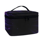 Purple Hyperspace Print Travel Makeup Bag