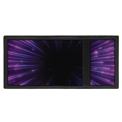 Purple Hyperspace Print Trifold Wallet