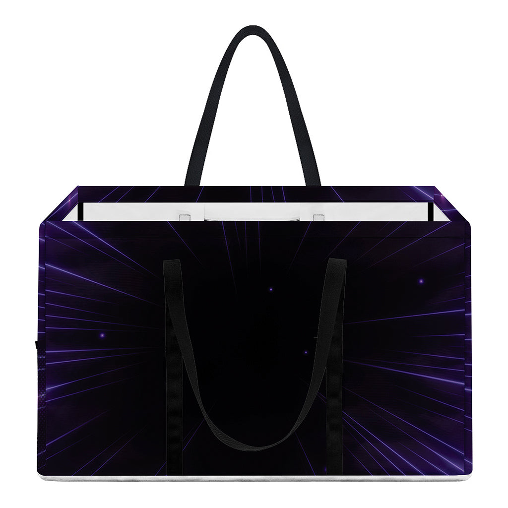 Purple Hyperspace Print Utility Tote Bag