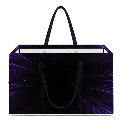 Purple Hyperspace Print Utility Tote Bag