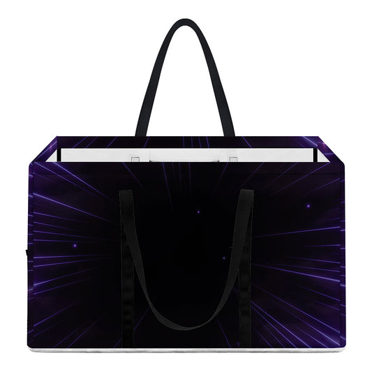 Purple Hyperspace Print Utility Tote Bag