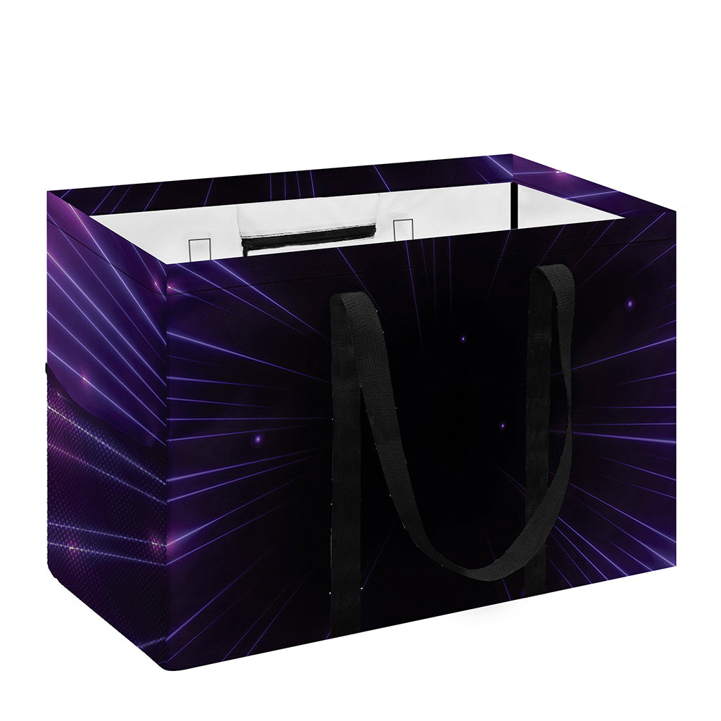 Purple Hyperspace Print Utility Tote Bag