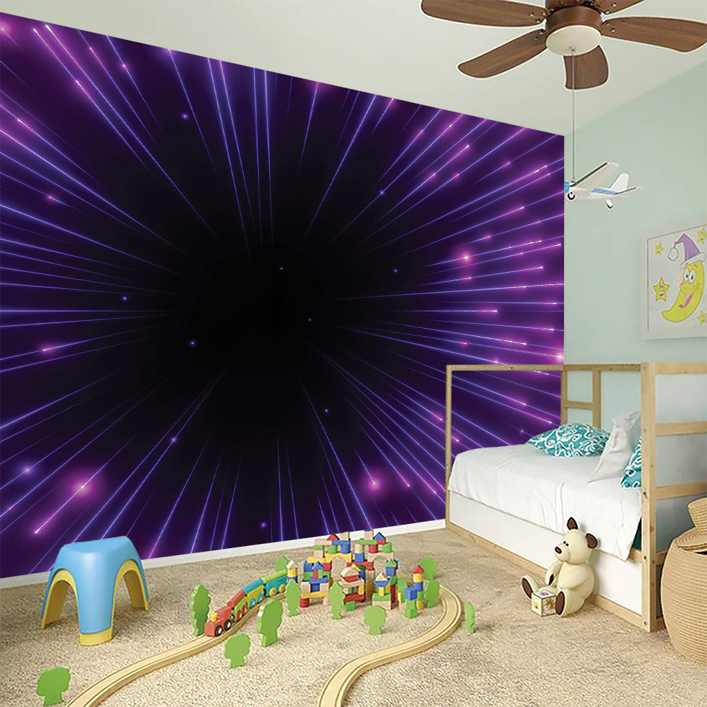 Purple Hyperspace Print Wall Sticker