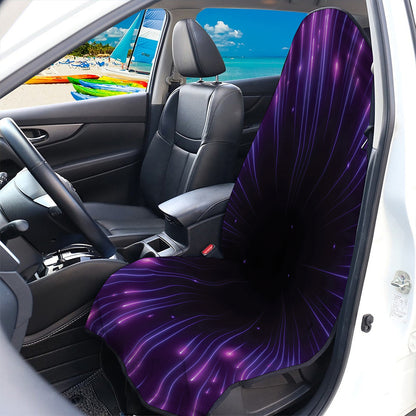 Purple Hyperspace Print Waterproof Car Seat Cover