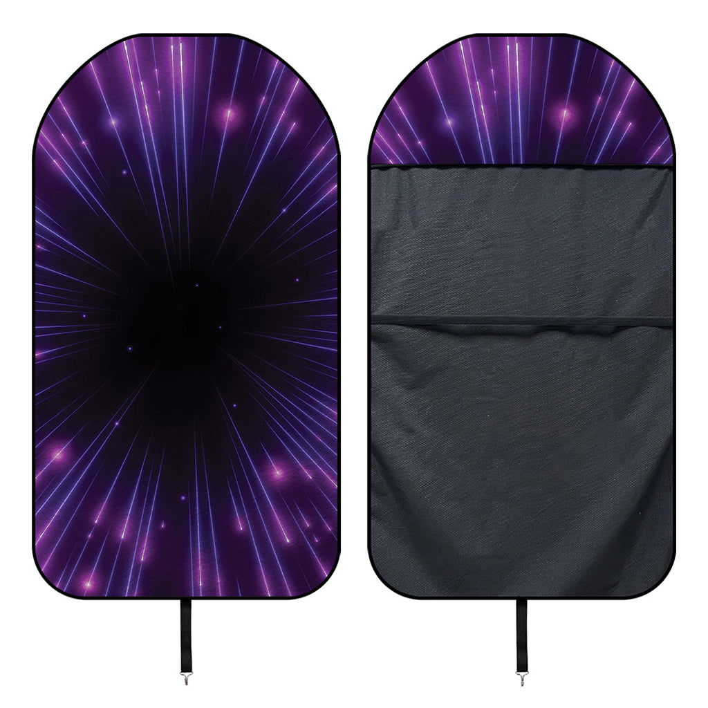 Purple Hyperspace Print Waterproof Car Seat Cover