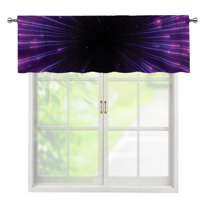 Purple Hyperspace Print Window Valance