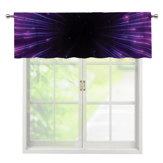 Purple Hyperspace Print Window Valance