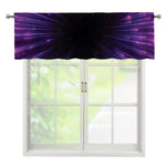 Purple Hyperspace Print Window Valance