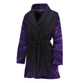 Purple Hyperspace Print Women's Bathrobe