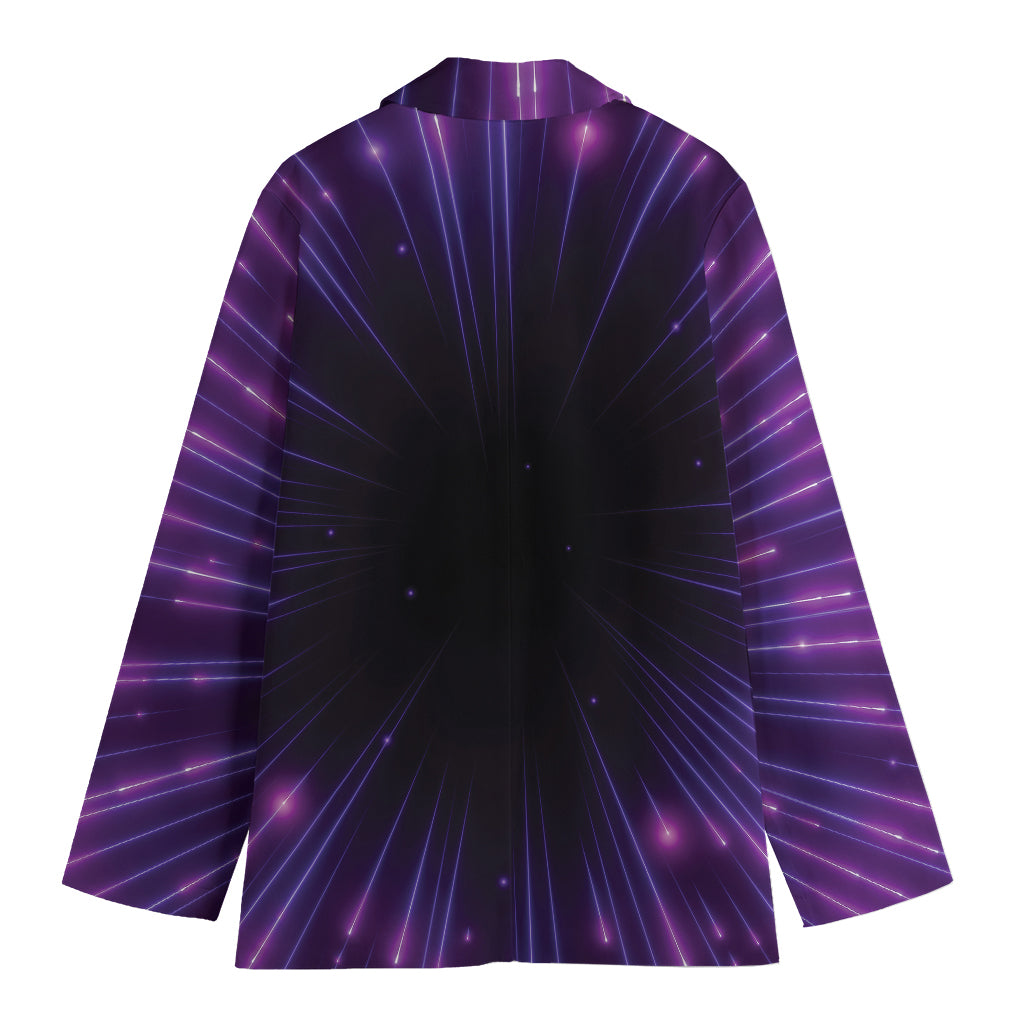 Purple Hyperspace Print Women's Blazer