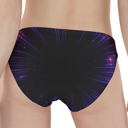 Purple Hyperspace Print Women's Panties