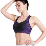 Purple Hyperspace Print Women's Sports Bra