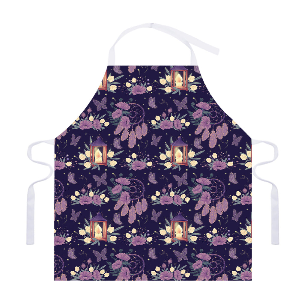 Purple Indian Dream Catcher Print Adjustable Apron