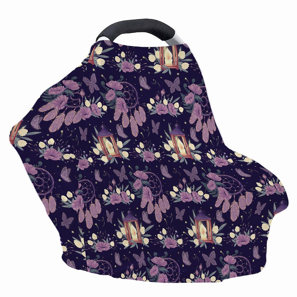 Purple Indian Dream Catcher Print Baby Seat Cover