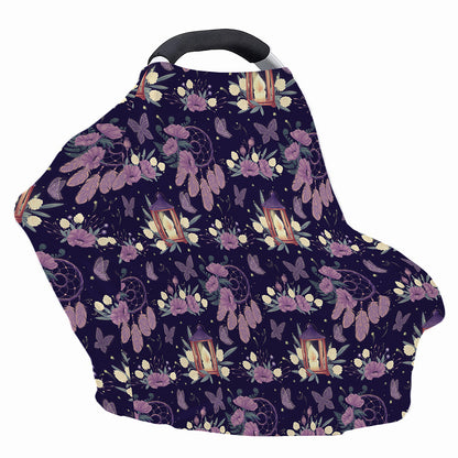 Purple Indian Dream Catcher Print Baby Seat Cover