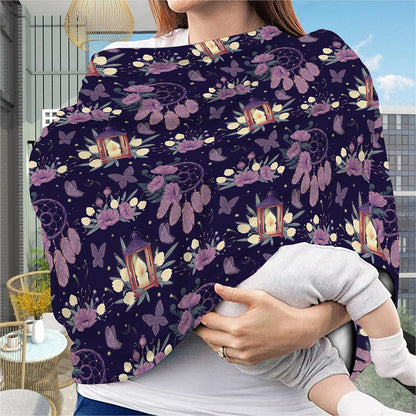 Purple Indian Dream Catcher Print Baby Seat Cover